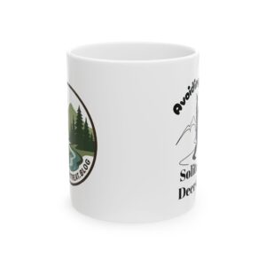 Outdoor Folklore Coffee Mug - Avoiding Morons Deer Creek Retreat and Lasal Lookout Design - 11oz, 15oz