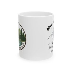 Outdoor Folklore Coffee Mug - Place of Dreams Deer Creek Retreat and Lasal Lookout Design - 11oz, 15oz
